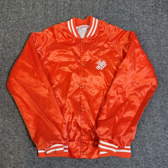Hartwell Other - Vintage Home Depot Satin Varsity Jacket Men’s L Made in USA Orange Hartwell 90's